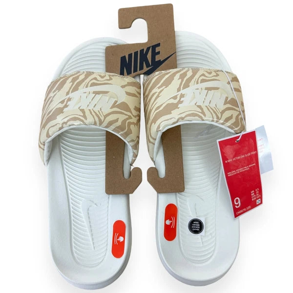 NEW Nike Victori One Slides Women's 9 Animal Print Sandals CN9676-105 Slip On