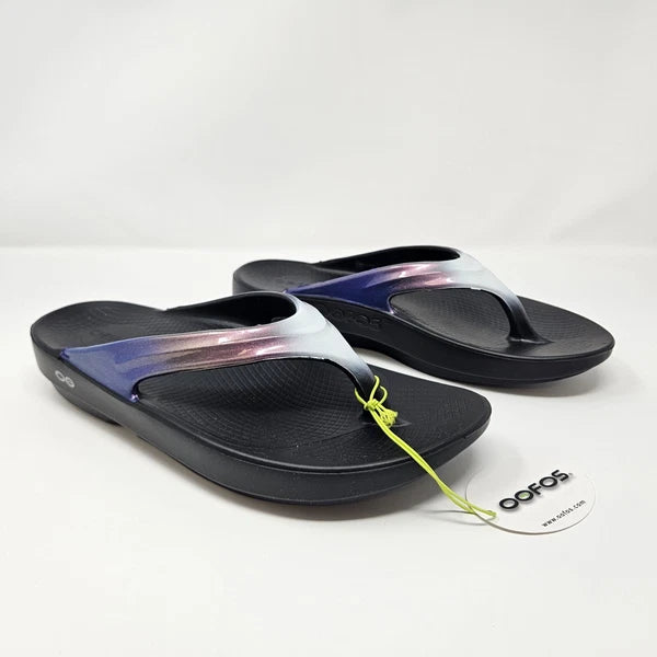 Oofos OOLALA Luxe Flip Flop 'Black' - Style 1401 / Brand New / Size 10 Wmns
