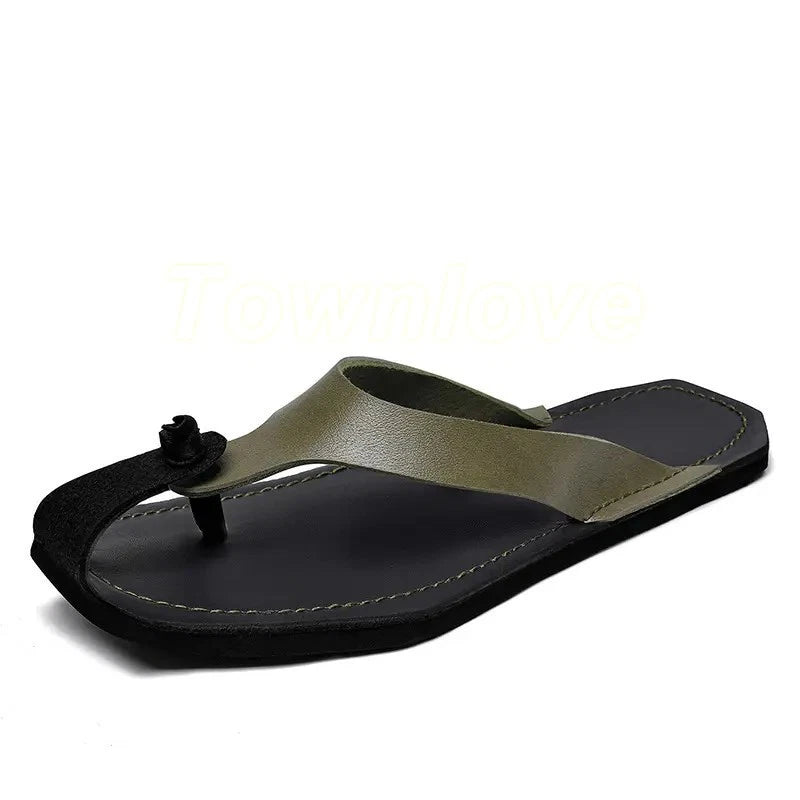 38-47 Plus Size Mens Flip Flops Beach Holiday Sandals Slippers Falt Shoes Summer