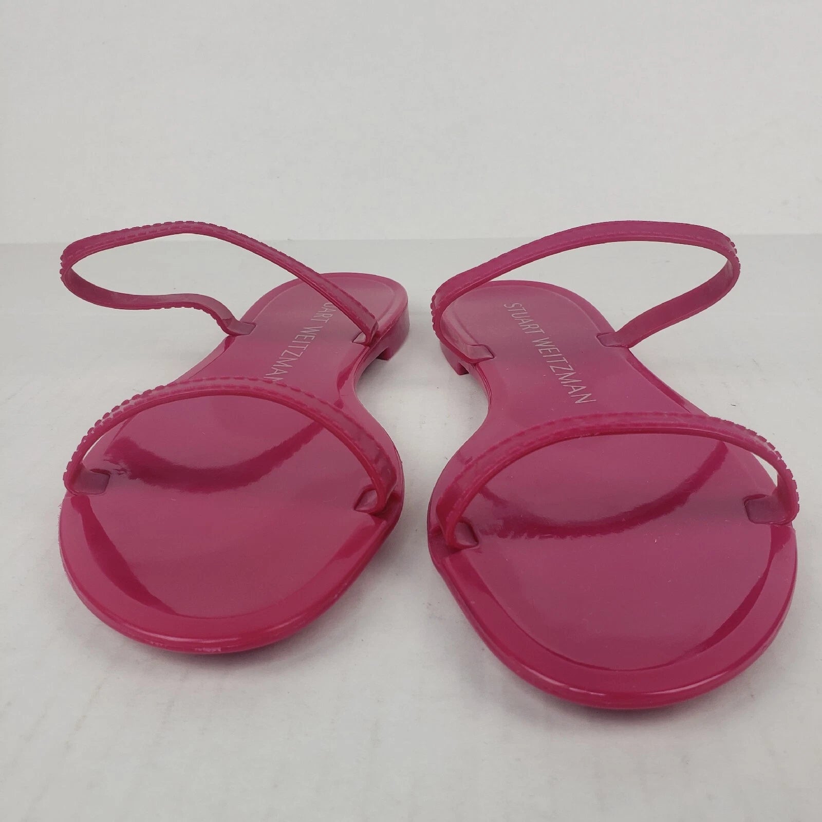 Stuart Weitzman Womens Sawyer Jelly Slide Sandals Pink Size 6 B