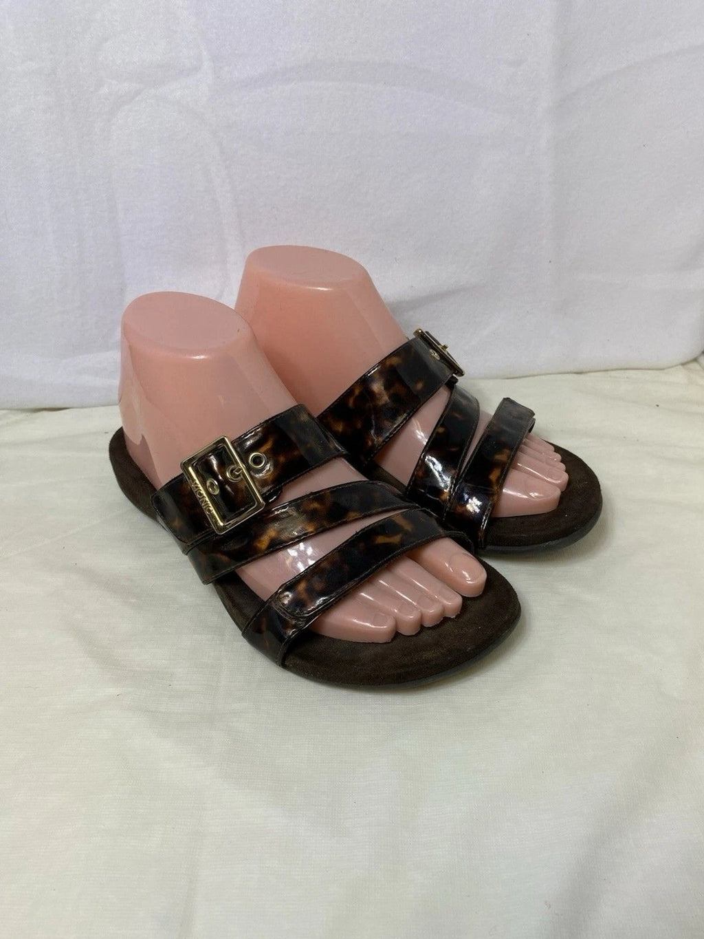 VIONIC Skylar Podiatrist Designed Women's sz 6 Tortoise Shell Sandals Excellent