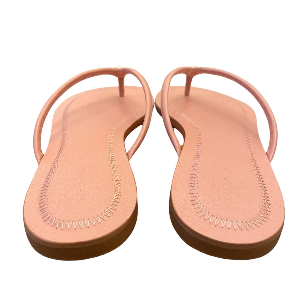 TORY BURCH Chelsea Leather Flip Flop Thong Sandals Rose Sachet Pink Size 7.5 NEW