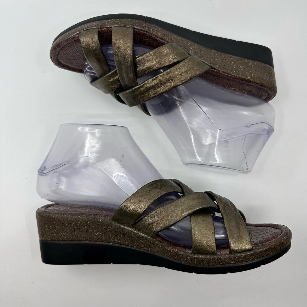 Catwalk Women Fashion Sandals Wedge Strappy Heels WMN US8 EU38 Brown Block