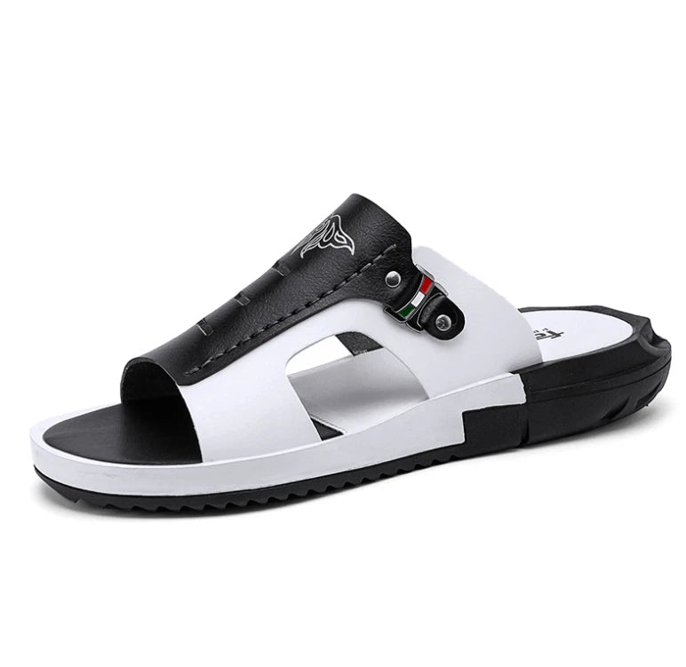 Men's Summer Sandals Slip-on Open Toe Flats Casual Fashion Slippers Shoes New