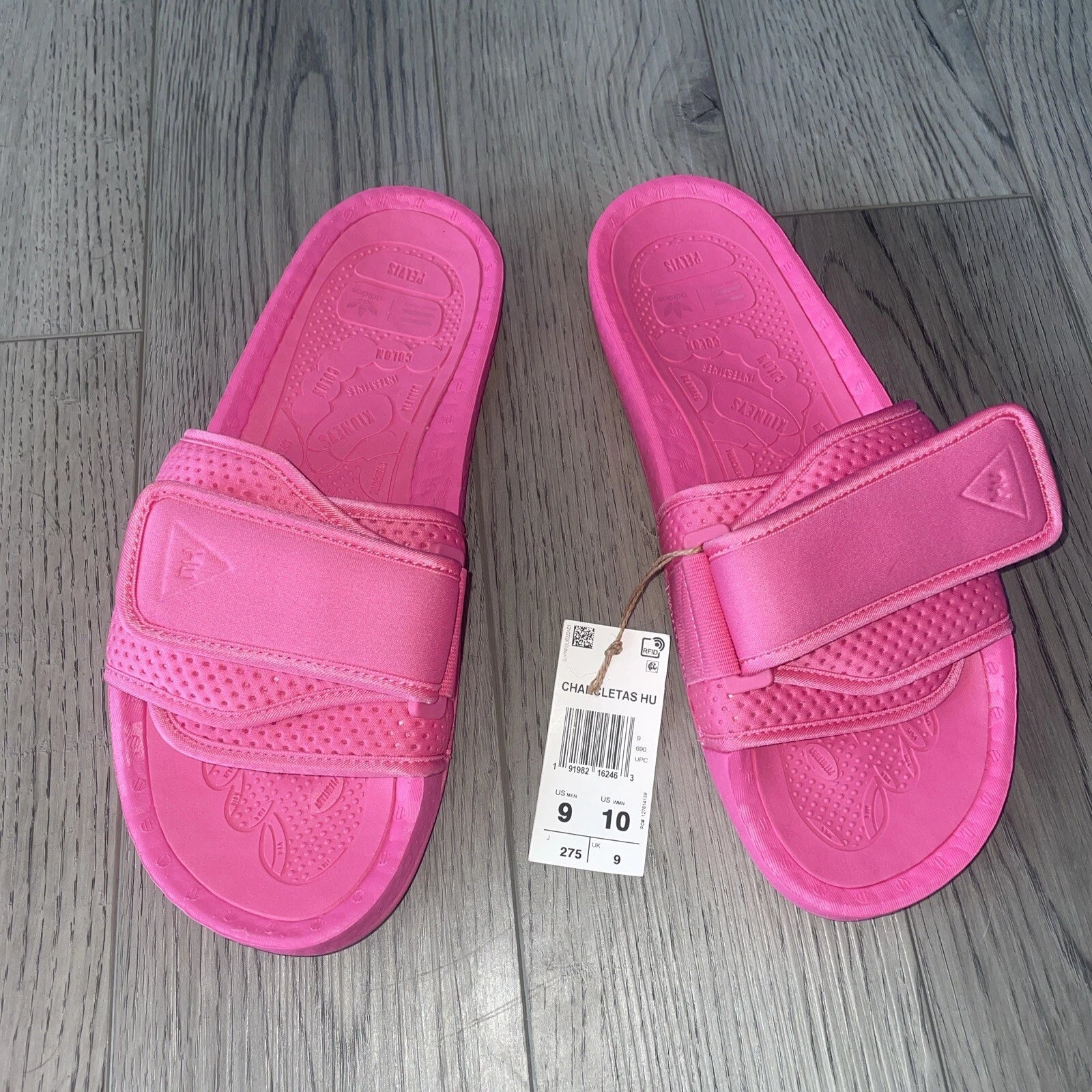 ADIDAS X PHARELL CHANCLETAS HU SLIDE US PINK STYLE FV7289 Women Size 10