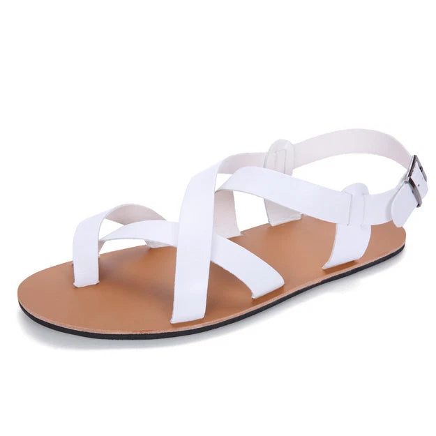 Roman Style Open Toe Casual Slingback Sandals Flats Summer Beach Holiday Mens Sz