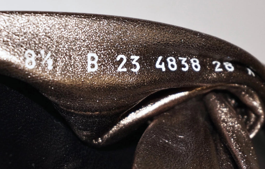 ROBERT CLERGERIE PARIS Bronze Leather Slip-On Platform Sandals US 8.5 FRANCE