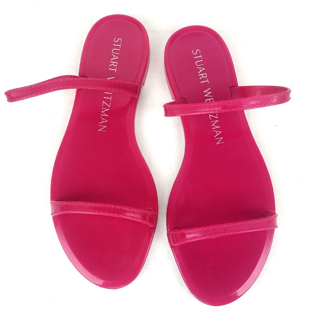 Stuart Weitzman Womens Sawyer Jelly Slide Sandals Pink Size 6 B