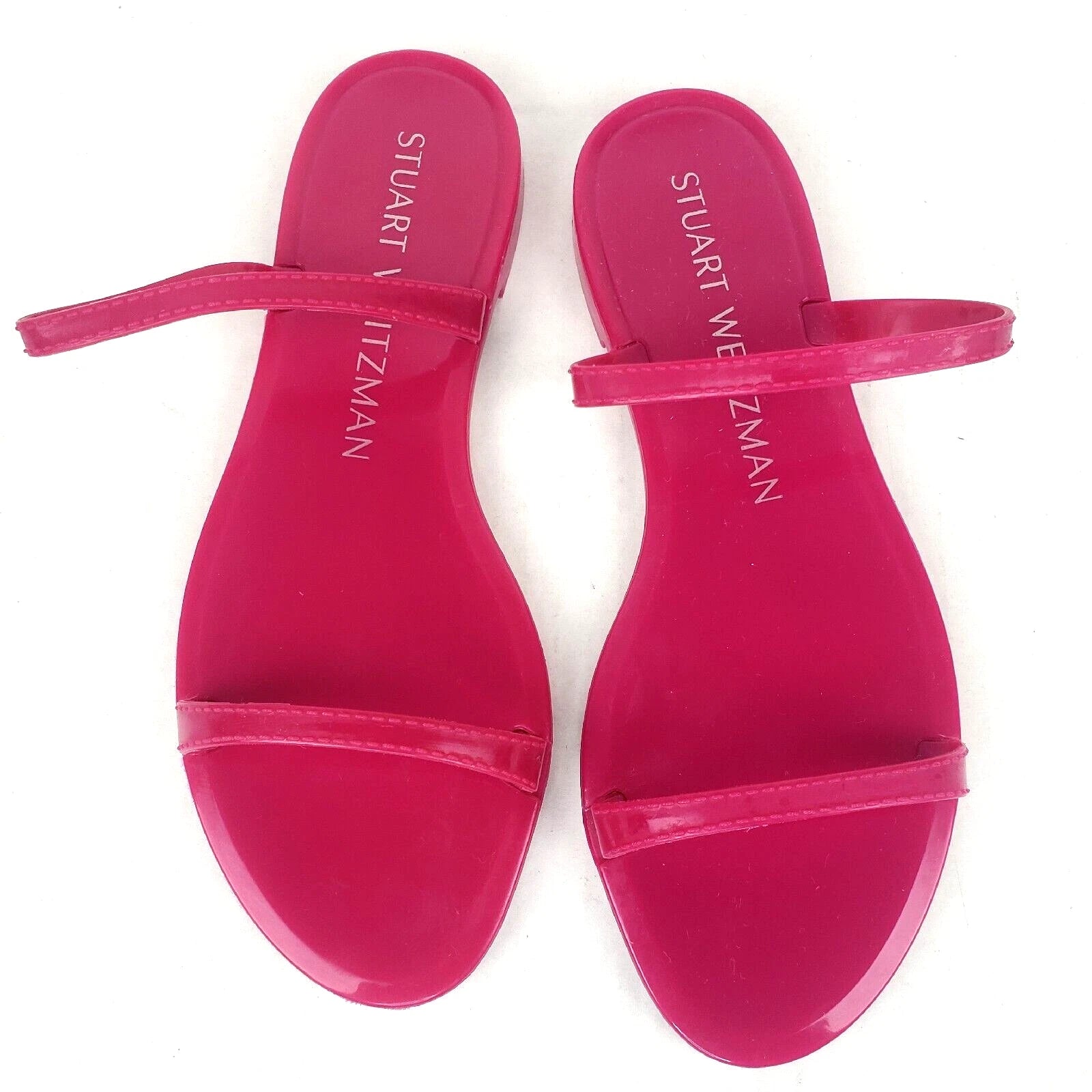Stuart Weitzman Womens Sawyer Jelly Slide Sandals Pink Size 6 B