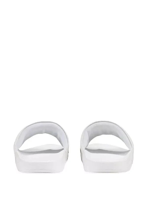 Gucci White Leather Original Slides Women's Size 36, 40 US Size 6, 10 Authentic