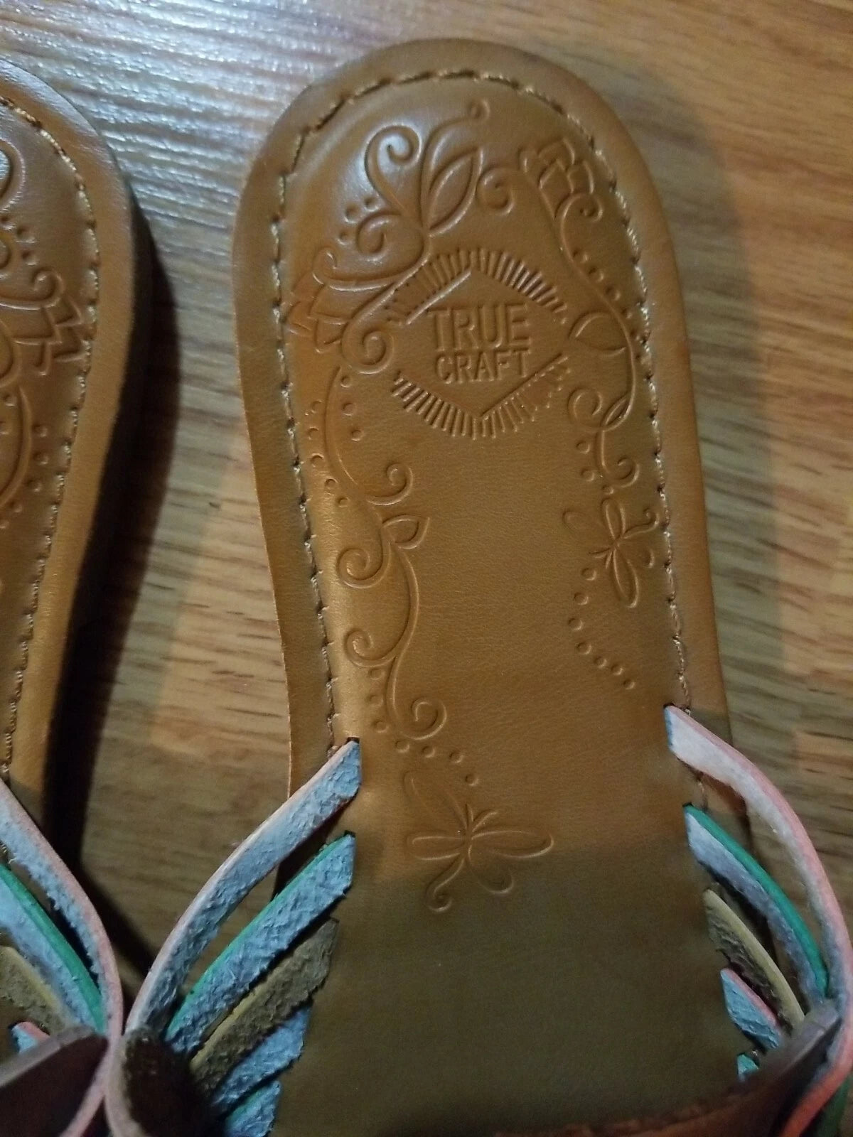 Harache Style/Look Multicolored Sandal/Slide Size 6.5