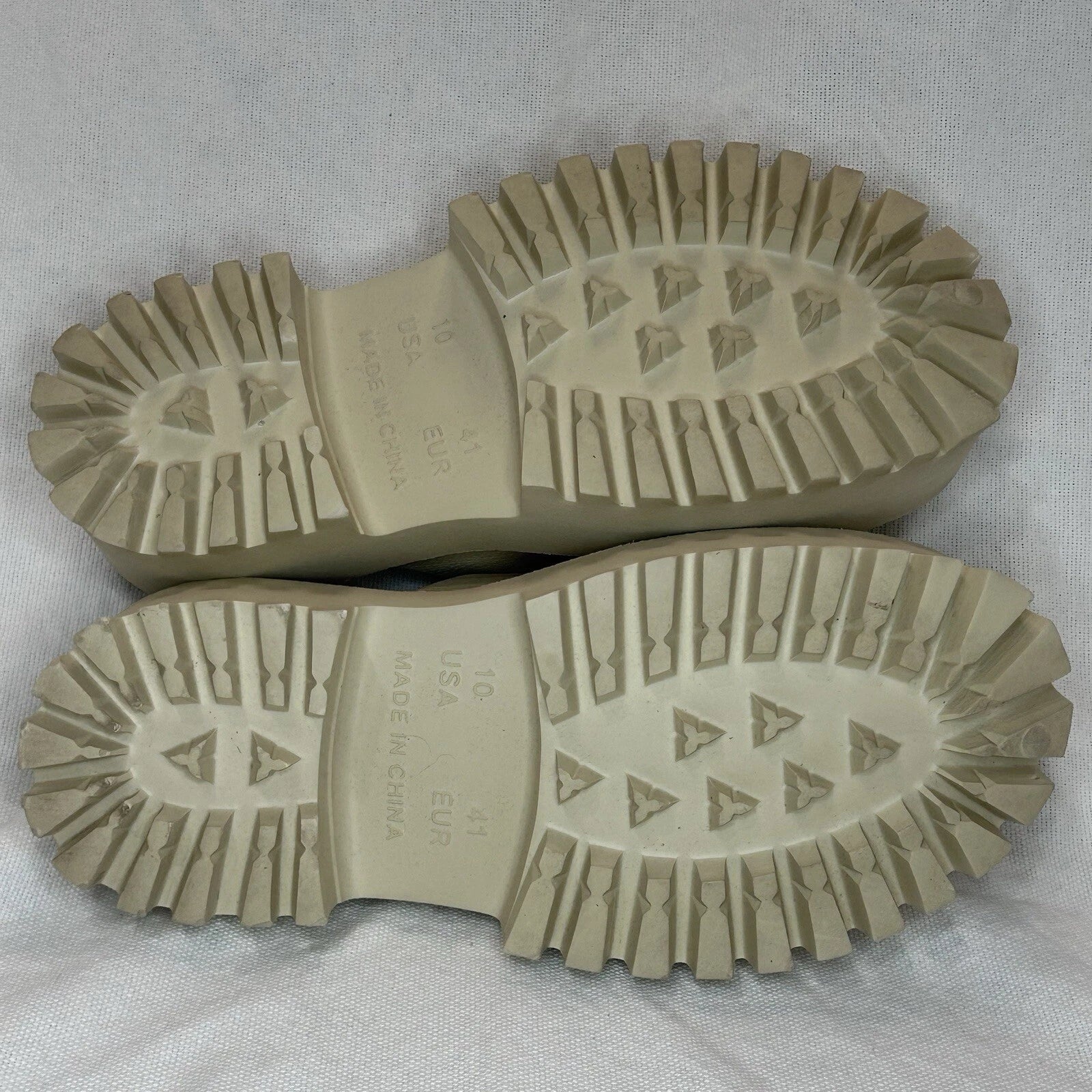 JEFFREY CAMPBELL Bae Platform Mules Beige Slide Y2K Chunky Clogs Women’s Size 10