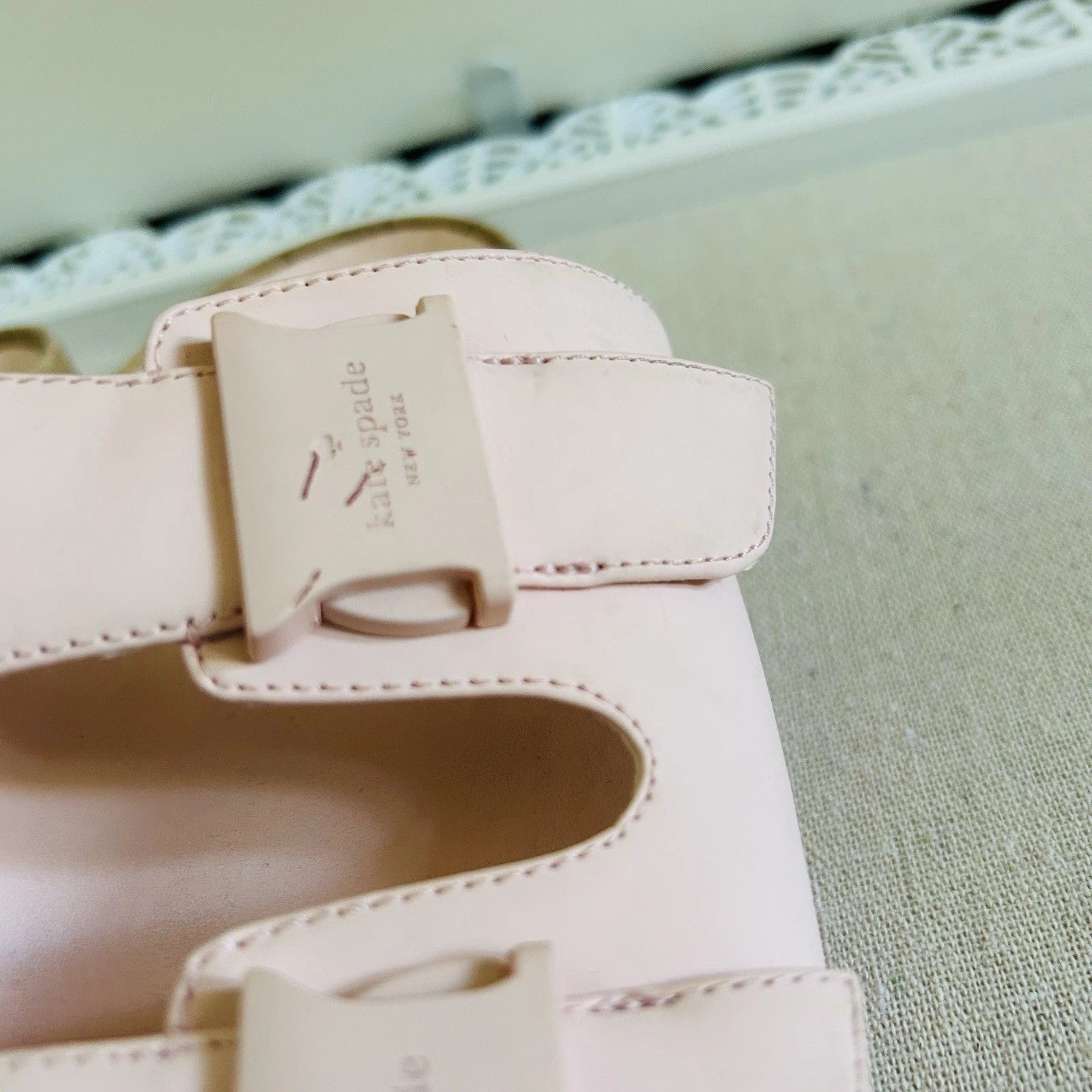 Kate Spade Becca Sandals Size 9 B Pink Women's Style KC411 Slide on