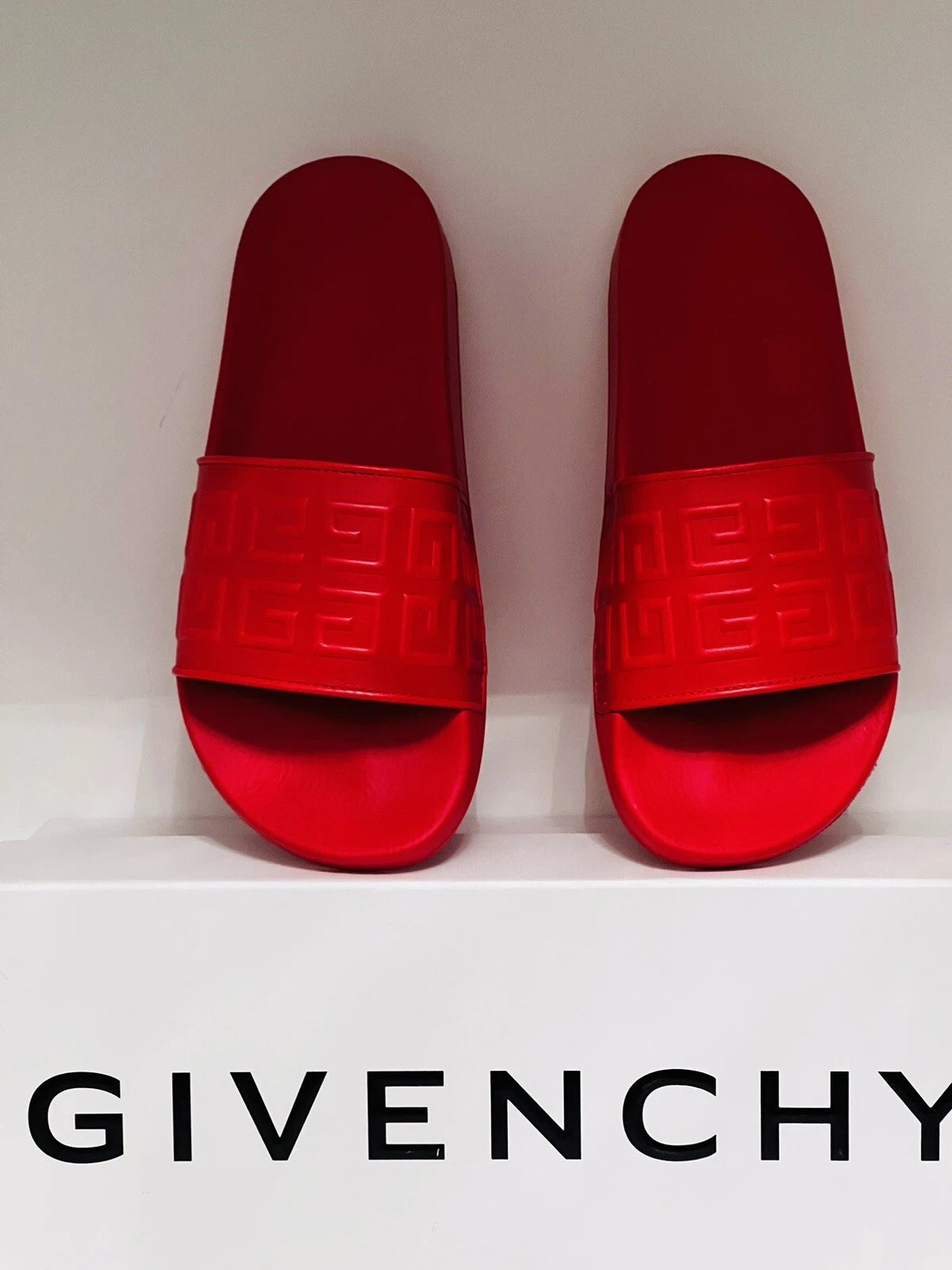 GIVENCHY Women's 4G Embossed Flat Pool Sandals 39