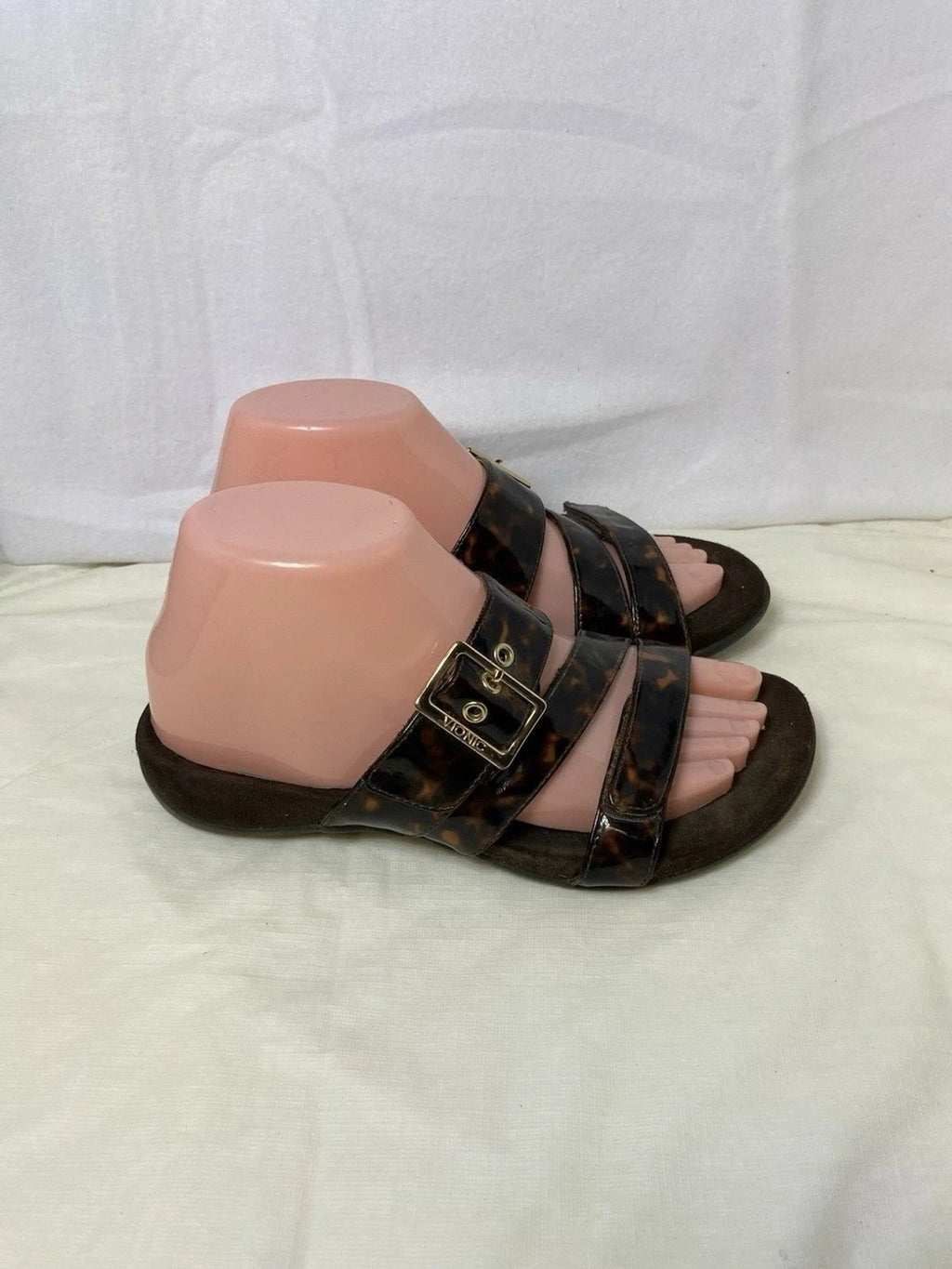 VIONIC Skylar Podiatrist Designed Women's sz 6 Tortoise Shell Sandals Excellent