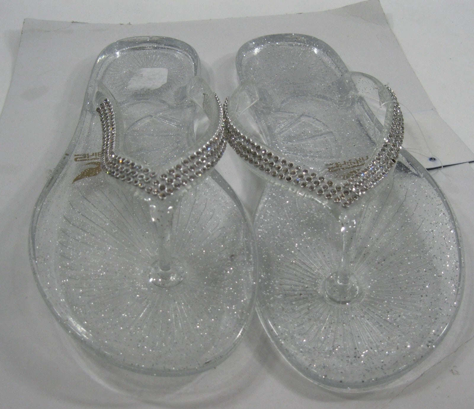 CLEAR   Fashion Jellies Jelly Beach  FLIP FLOP Sandals women Size 7