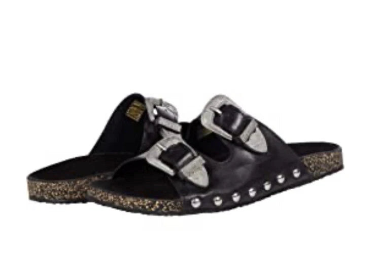 Roper Women's Desiree western black Slide Sandal 7 NWT