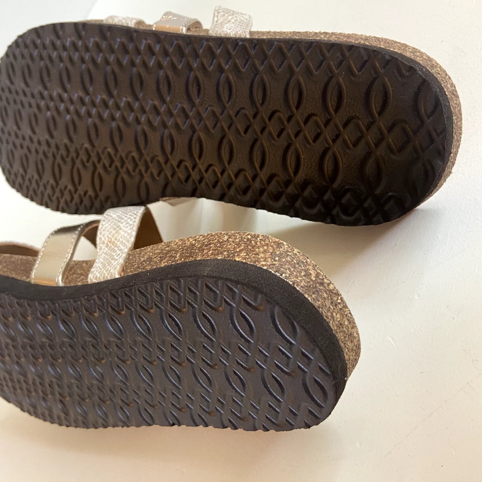 Makalu California Womens Sandals Olivia  Slip On Slides Size 10 Metallic Flats
