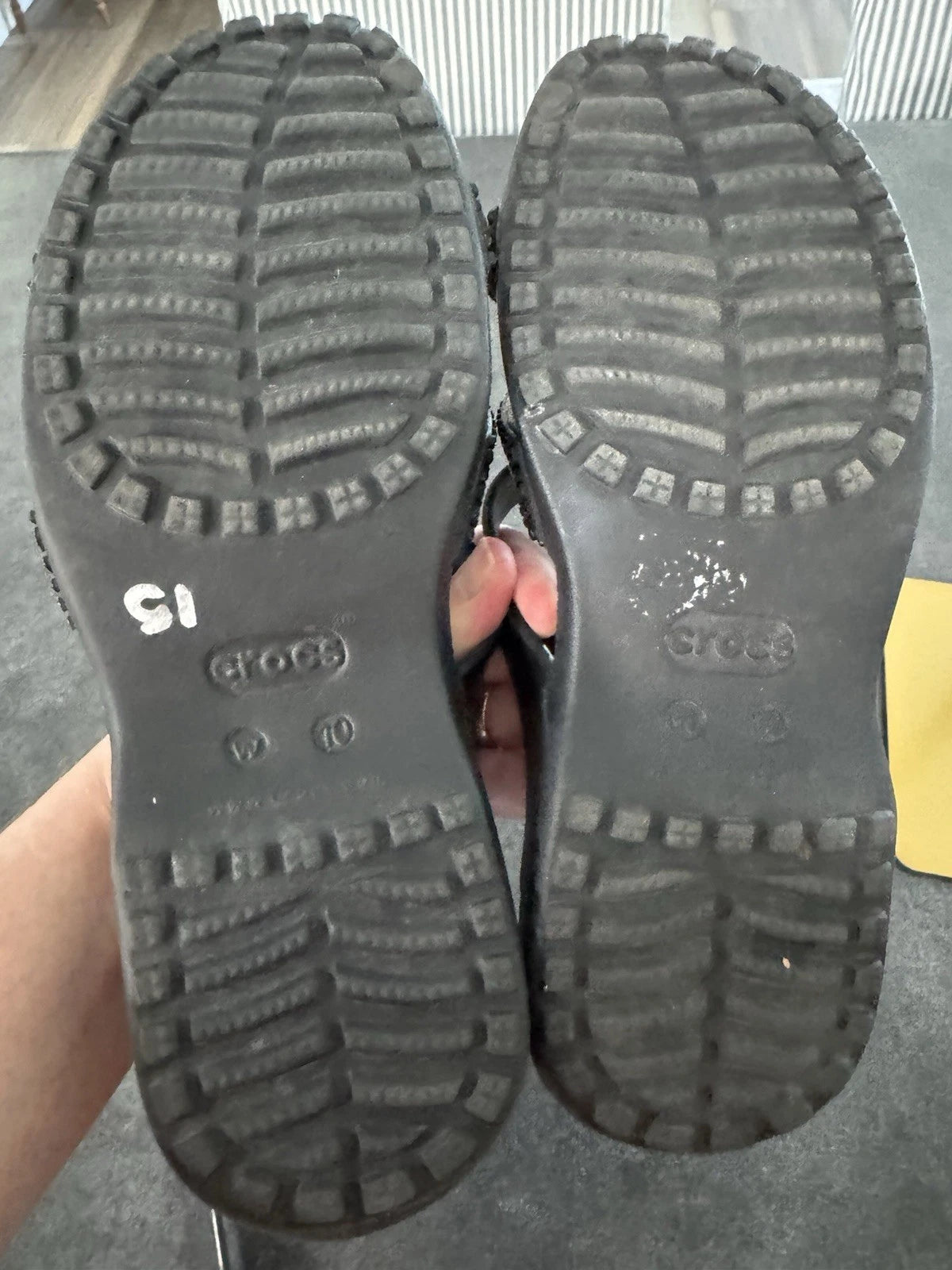 Crocs Meleen Twist Diamante Sandals Womens Size 10 Black