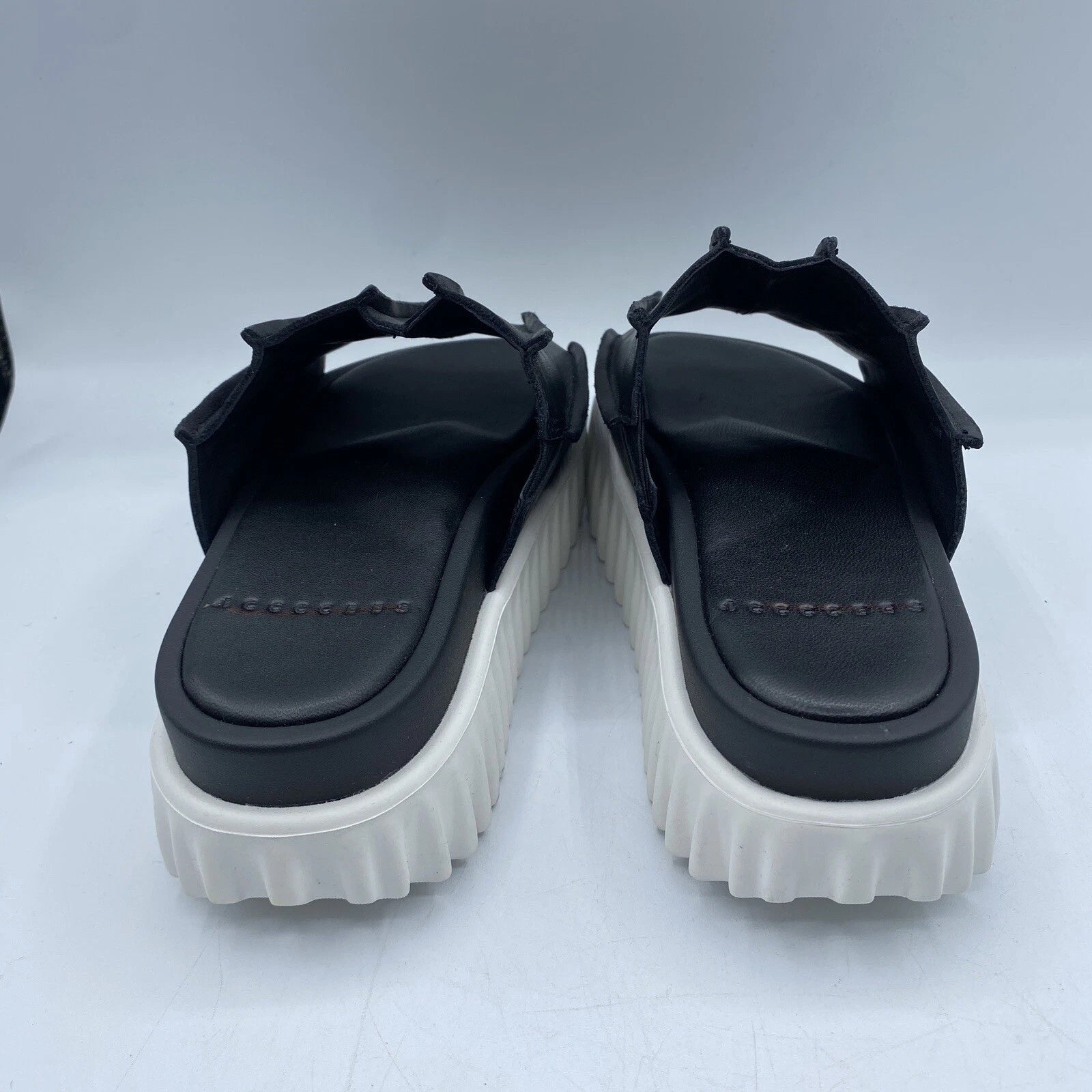 4ccccees Free People Waffo Pleats Thank You Platform Slides US6.5 EU37 Boho NWOB
