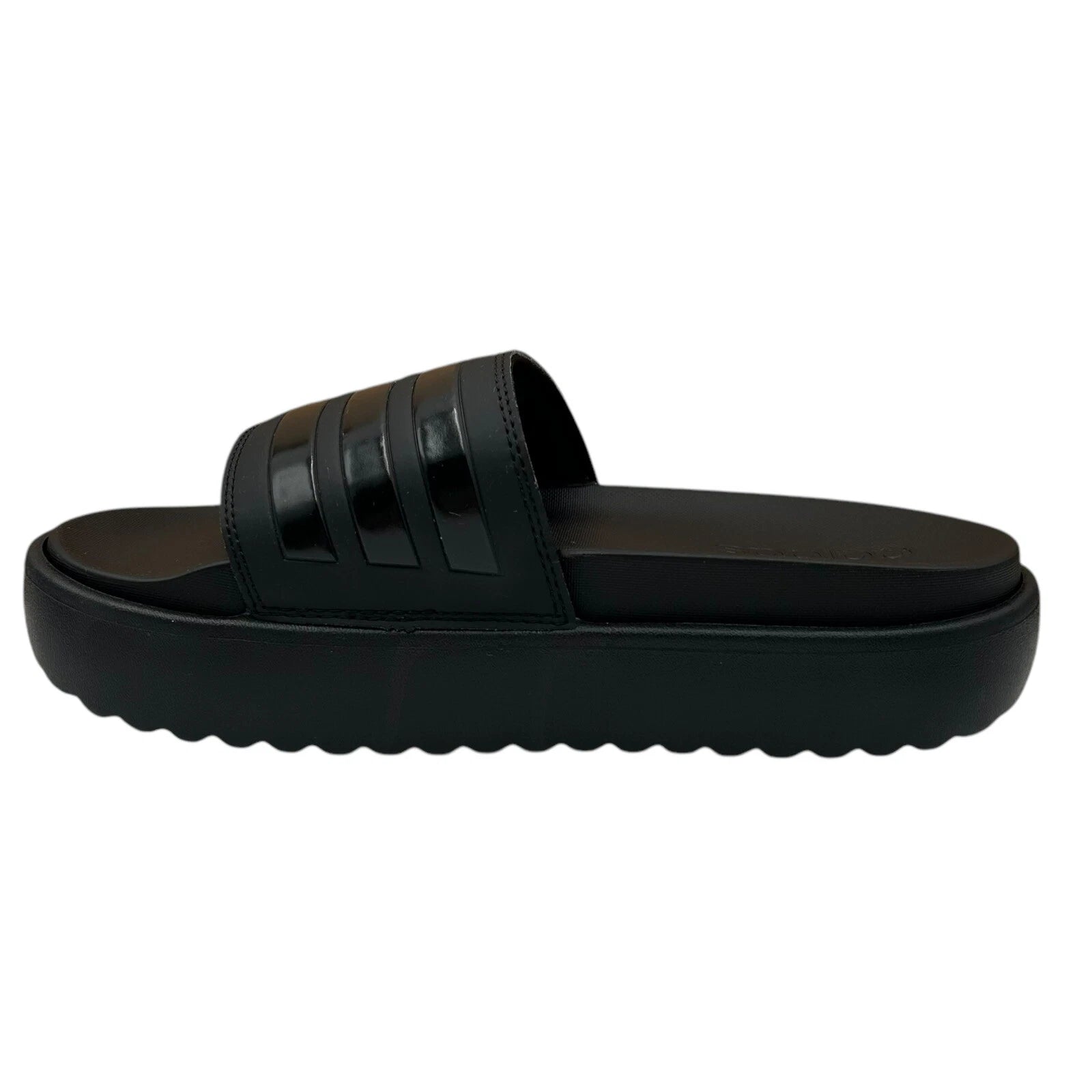 adidas Adilette Platform Slide Sandals Women’s Size 9-10 Black - Comfort & Style