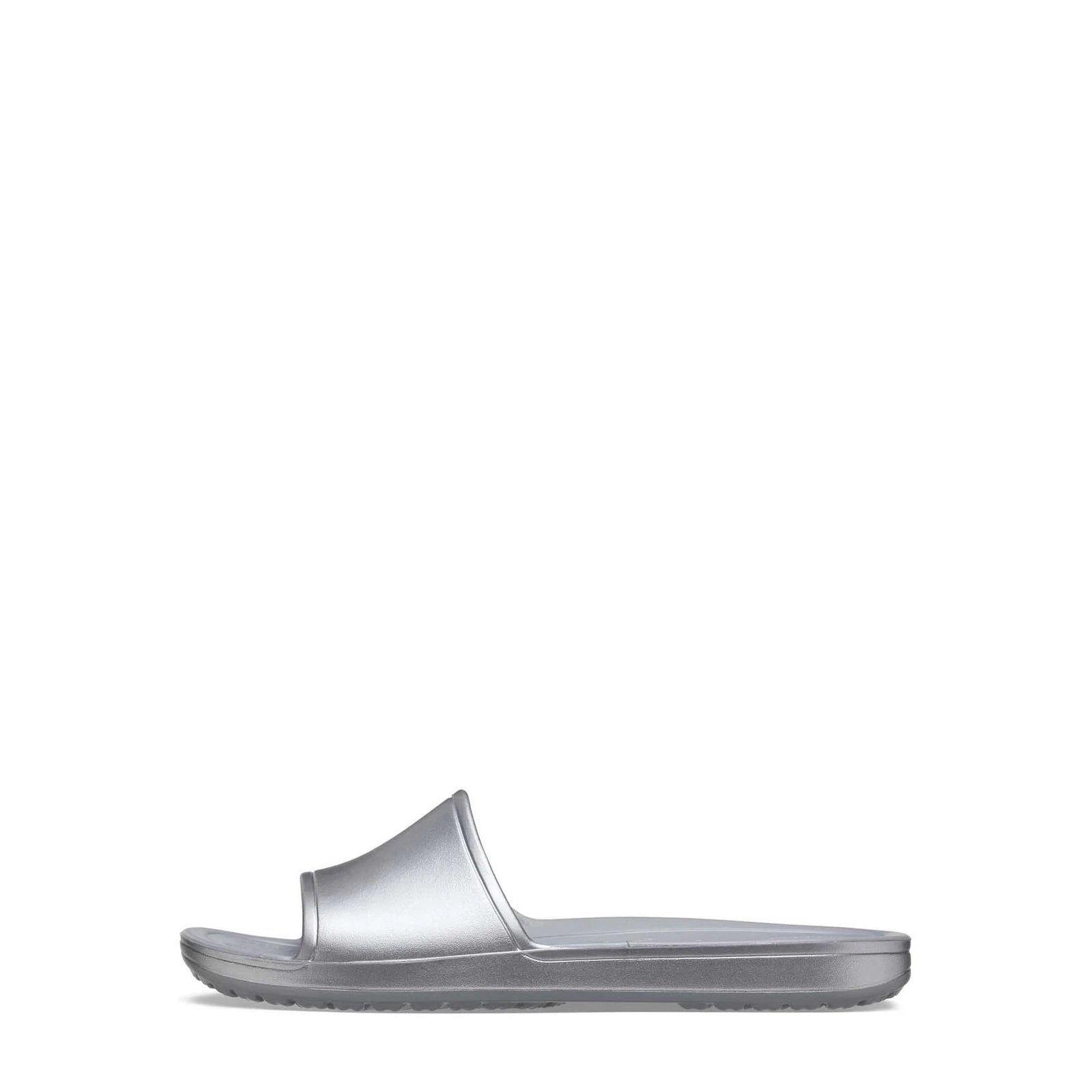 Crocs Sandals Women's Size US 9 Silver Kadee Metallic Slide --25-336--