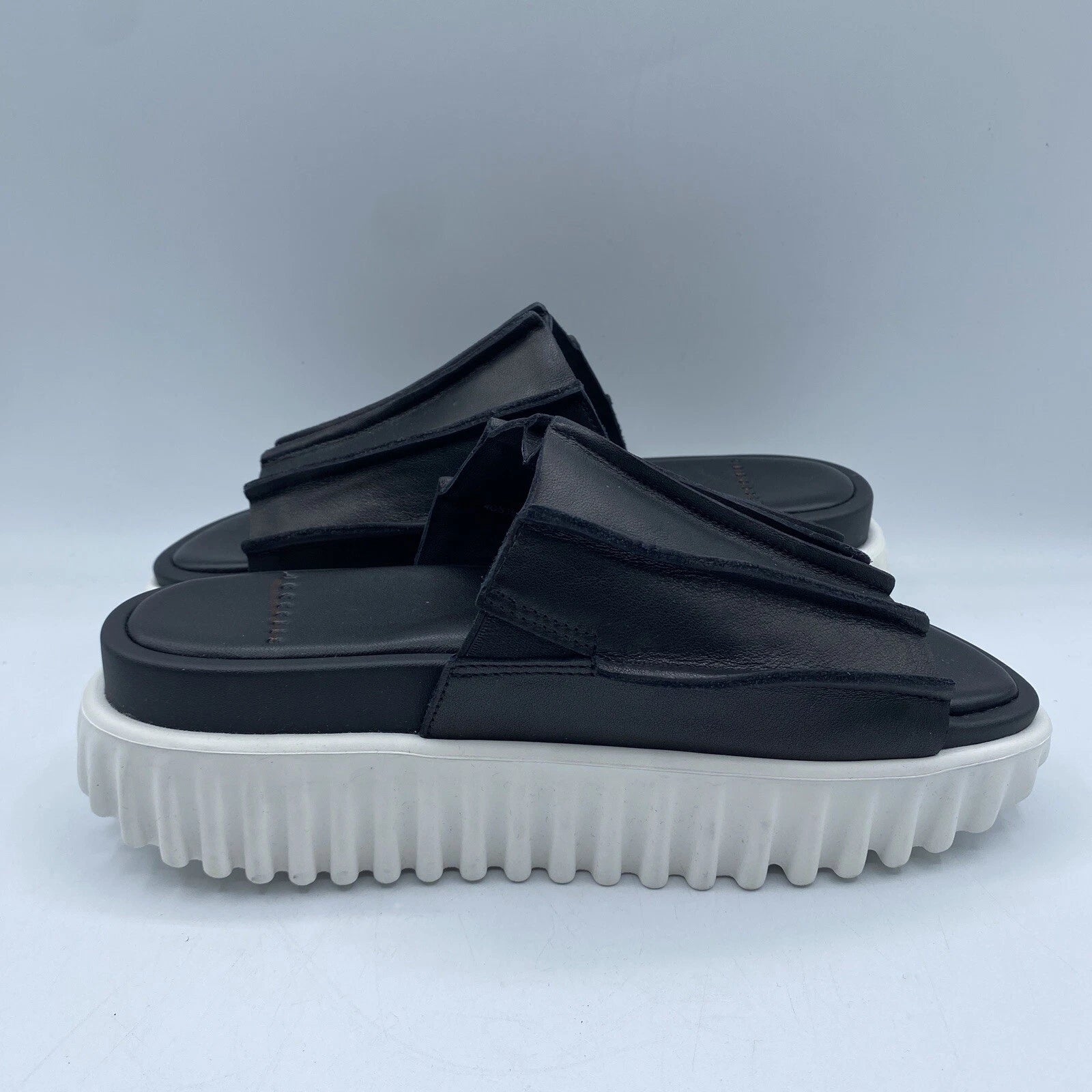 4ccccees Free People Waffo Pleats Thank You Platform Slides US6.5 EU37 Boho NWOB