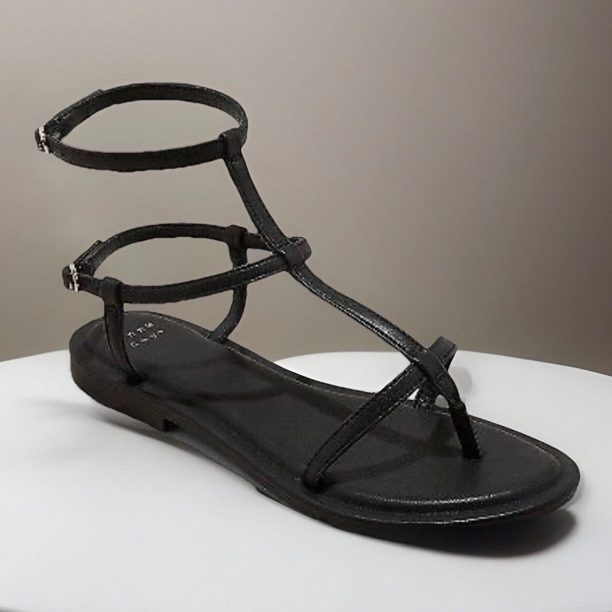 A New Day Women's Black Gillian Gladiator Memory Foam Sandals Sz: 6.5 NWT $29.99