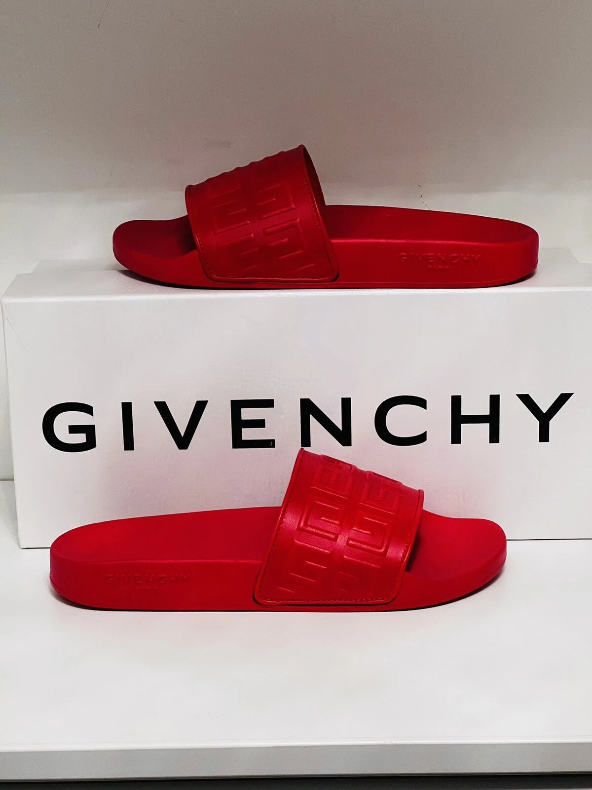 GIVENCHY Women's 4G Embossed Flat Pool Sandals 39