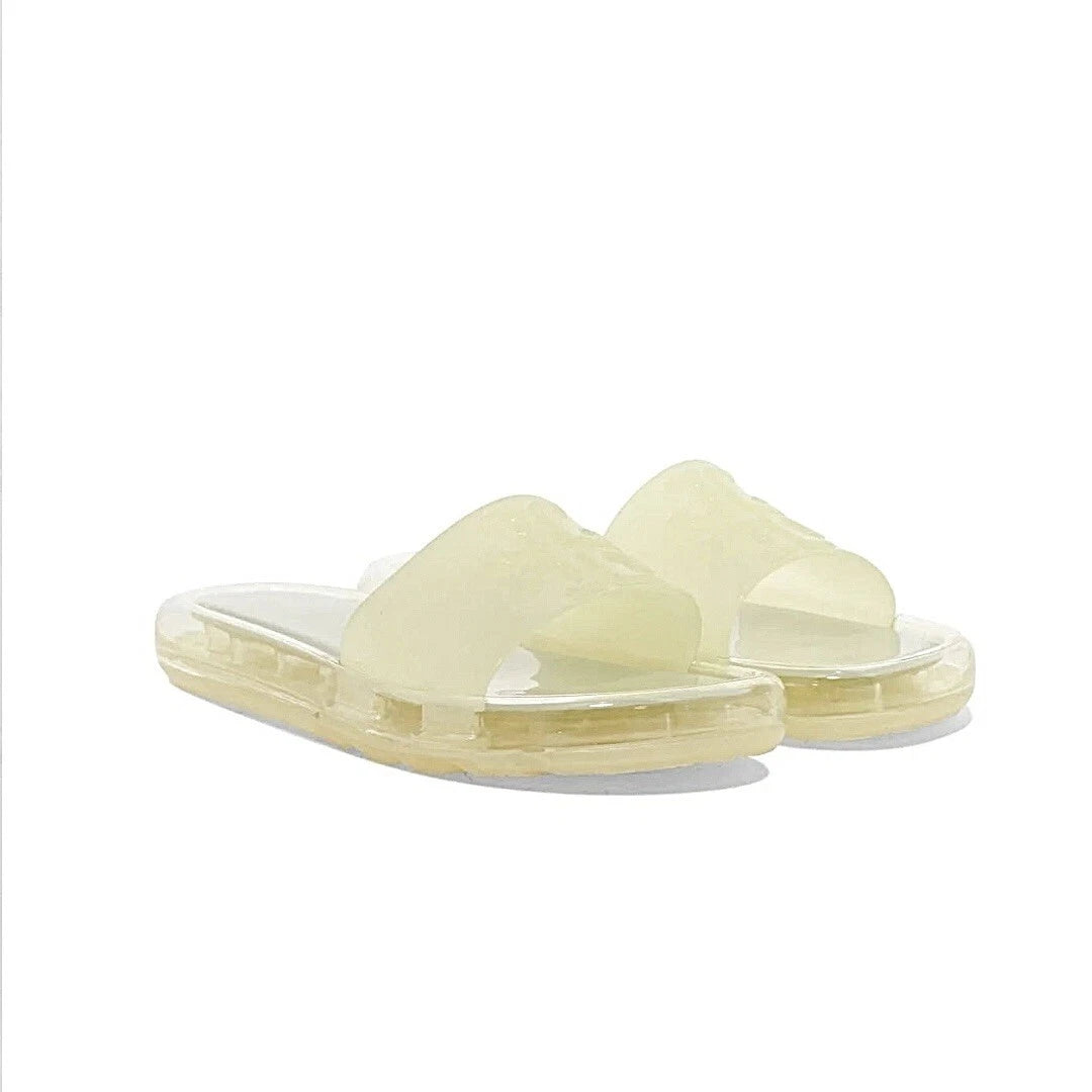 Tory Burch Bubble Jelly Slide Sandals in Cream Size: 8 MSRP: $188