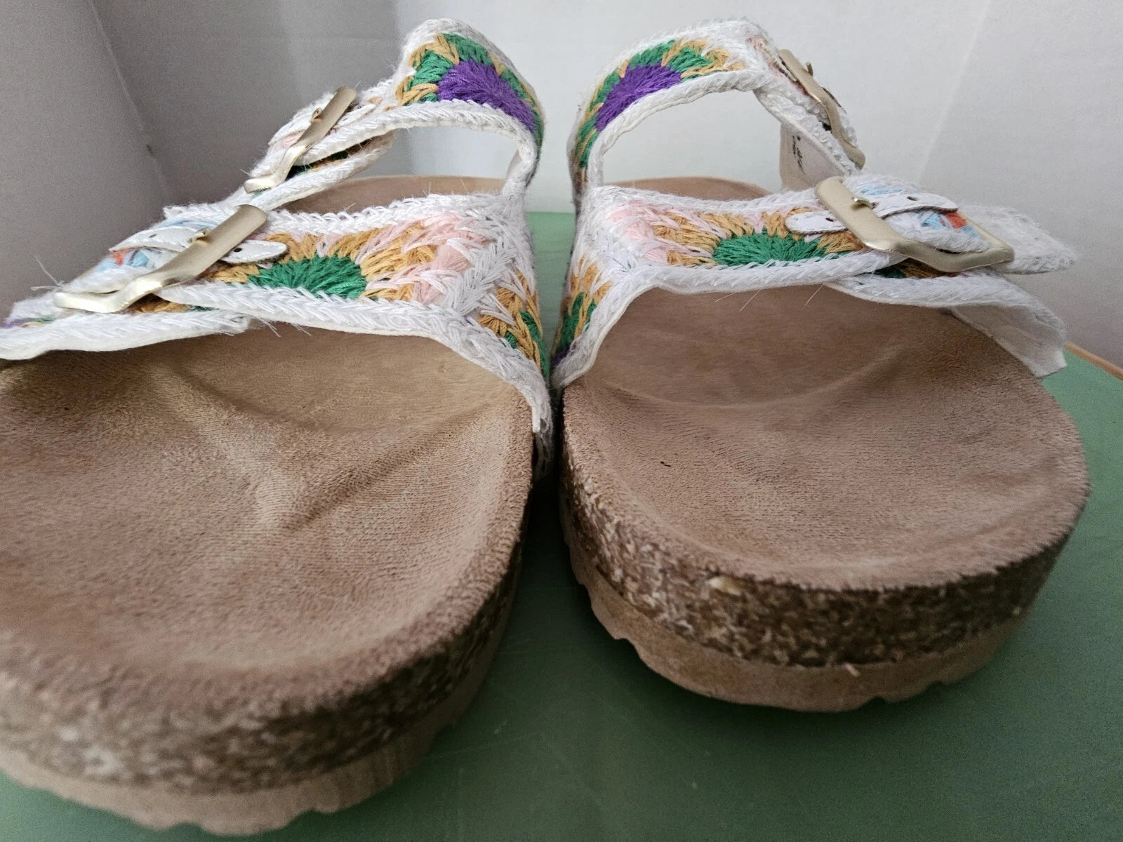 Dirty Laundry Crochet Sandals Women Sz 9 Slip On Shoes Boho Cute Hippie  Flat