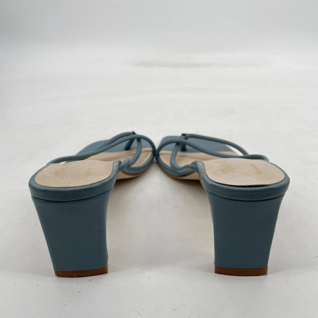 Madewell x Intentionally Blank women's 10 Kelon Heeled Leather Sandals teal