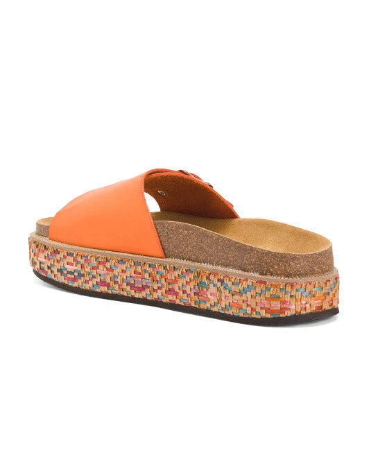 FREE PEOPLE Caravelle Cork Footbed Platform Boho Tiger Lily Sandal *7/37 Spain