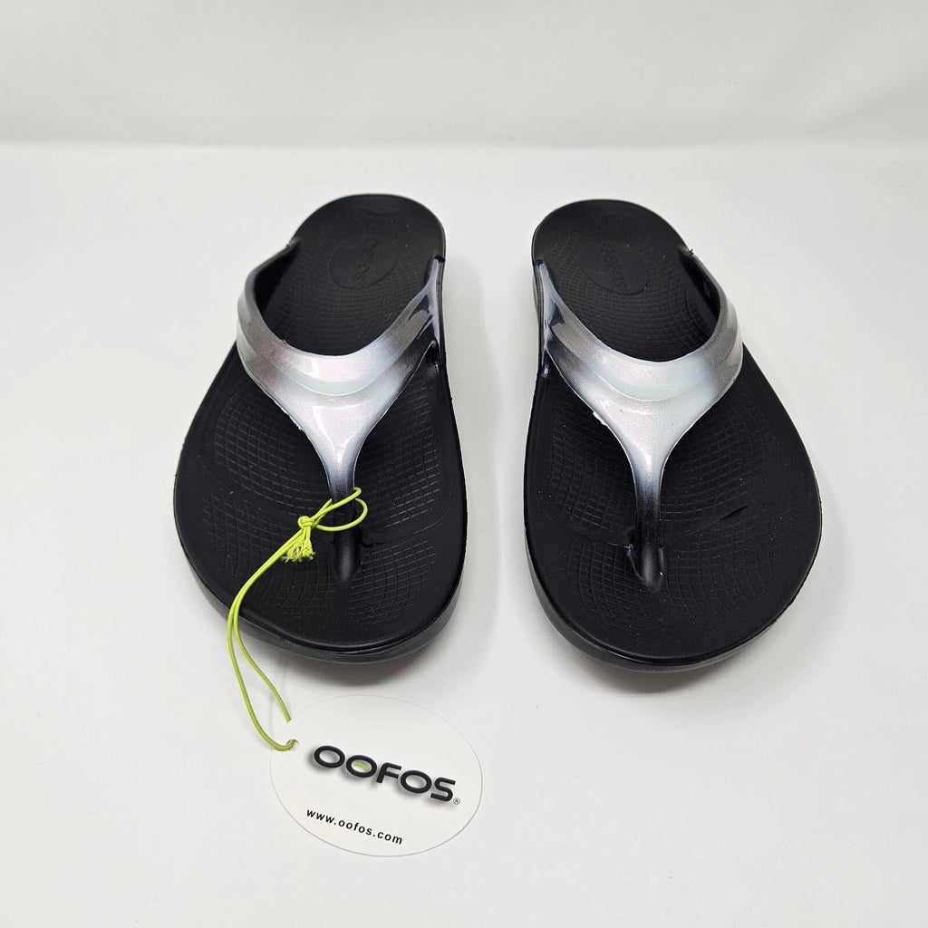 Oofos OOLALA Luxe Flip Flop 'Black' - Style 1401  / Brand New / Size 10 Wmns