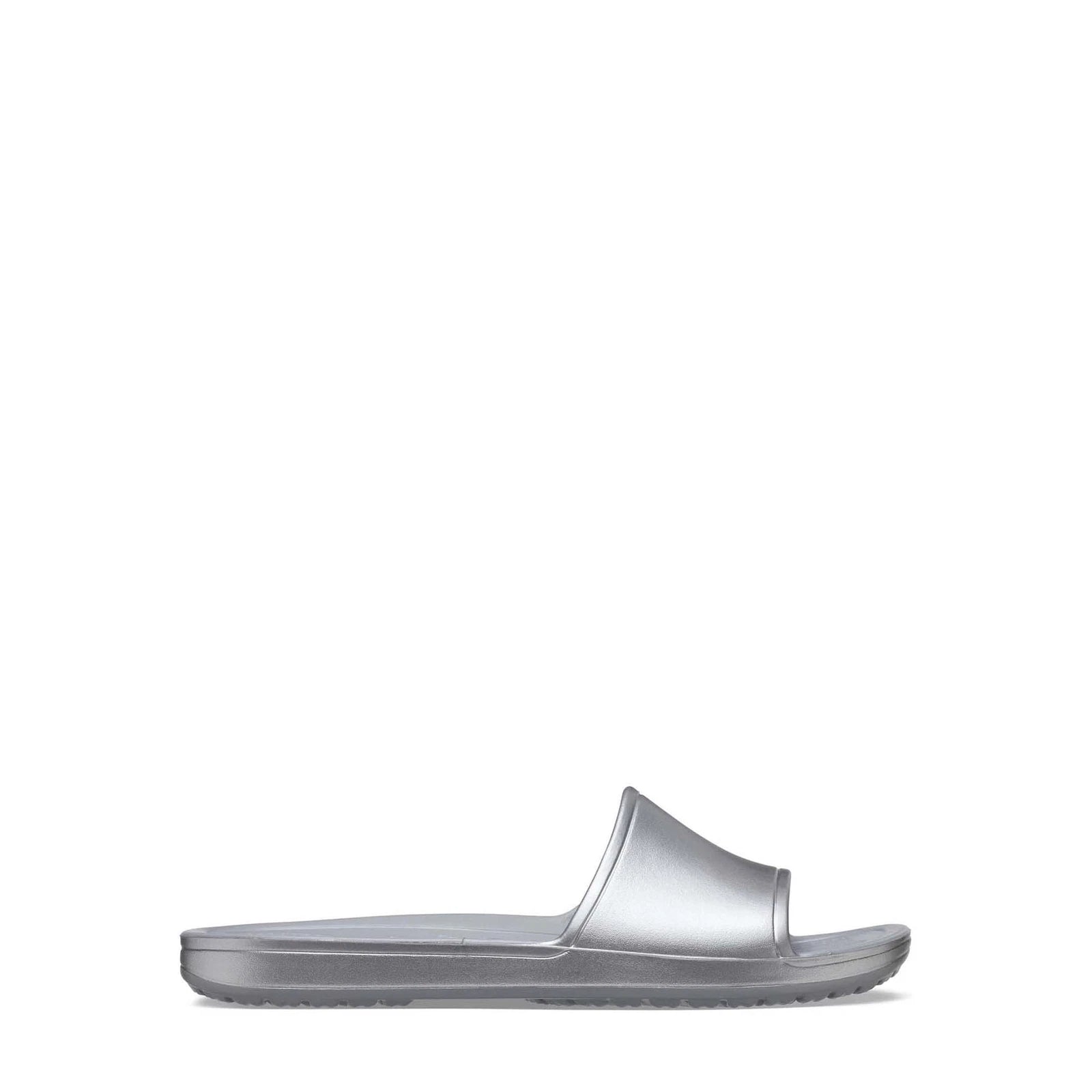 Crocs Sandals Women's Size US 9 Silver Kadee Metallic Slide --25-336--