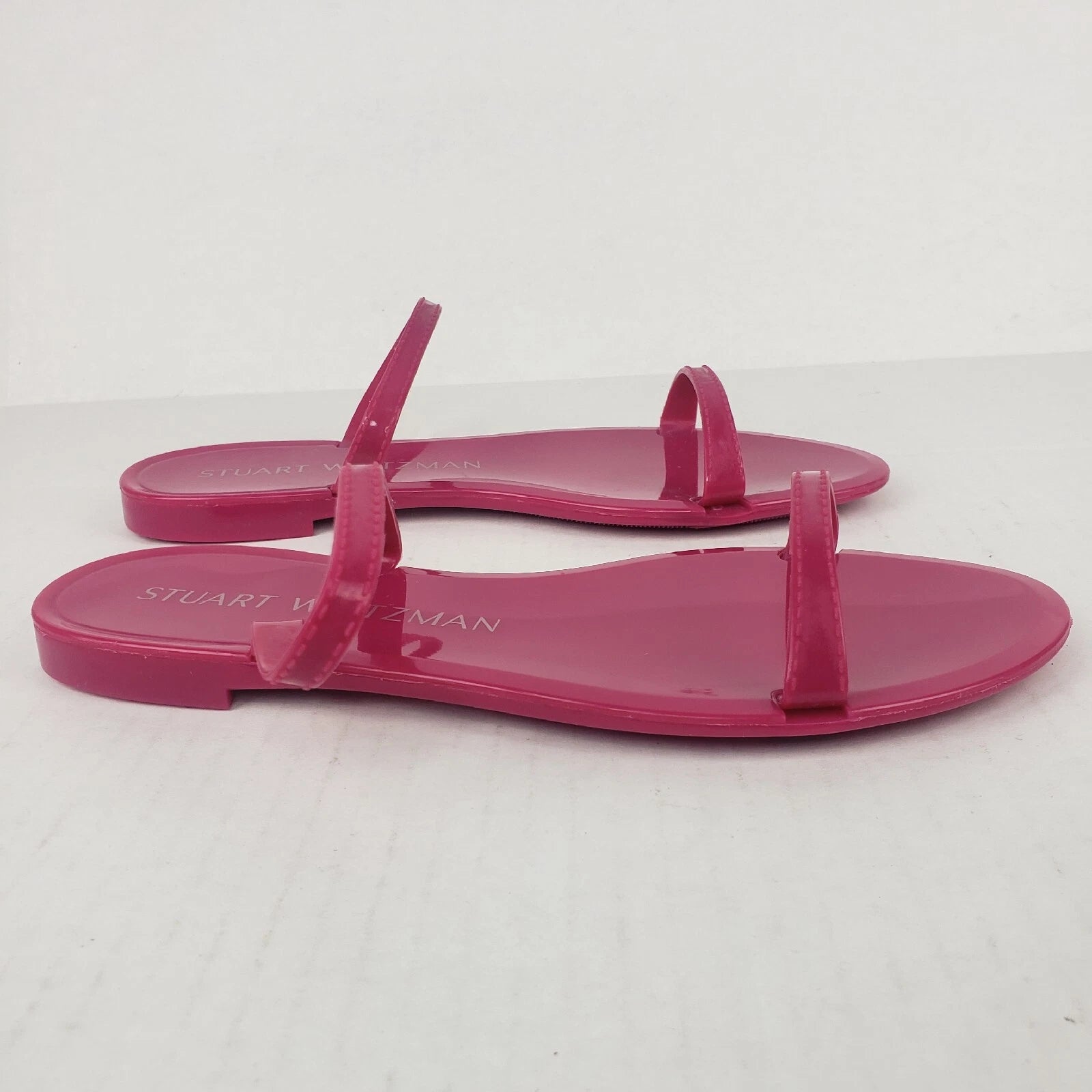 Stuart Weitzman Womens Sawyer Jelly Slide Sandals Pink Size 6 B