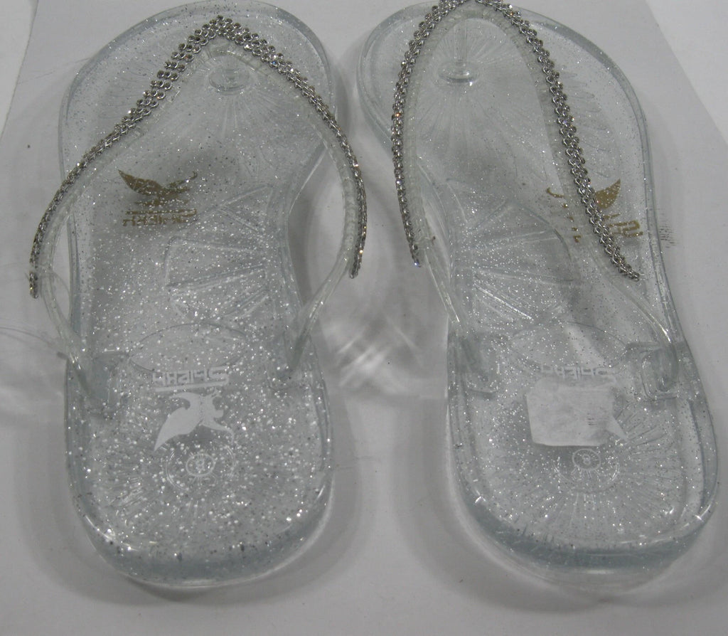 CLEAR   Fashion Jellies Jelly Beach  FLIP FLOP Sandals women Size 7