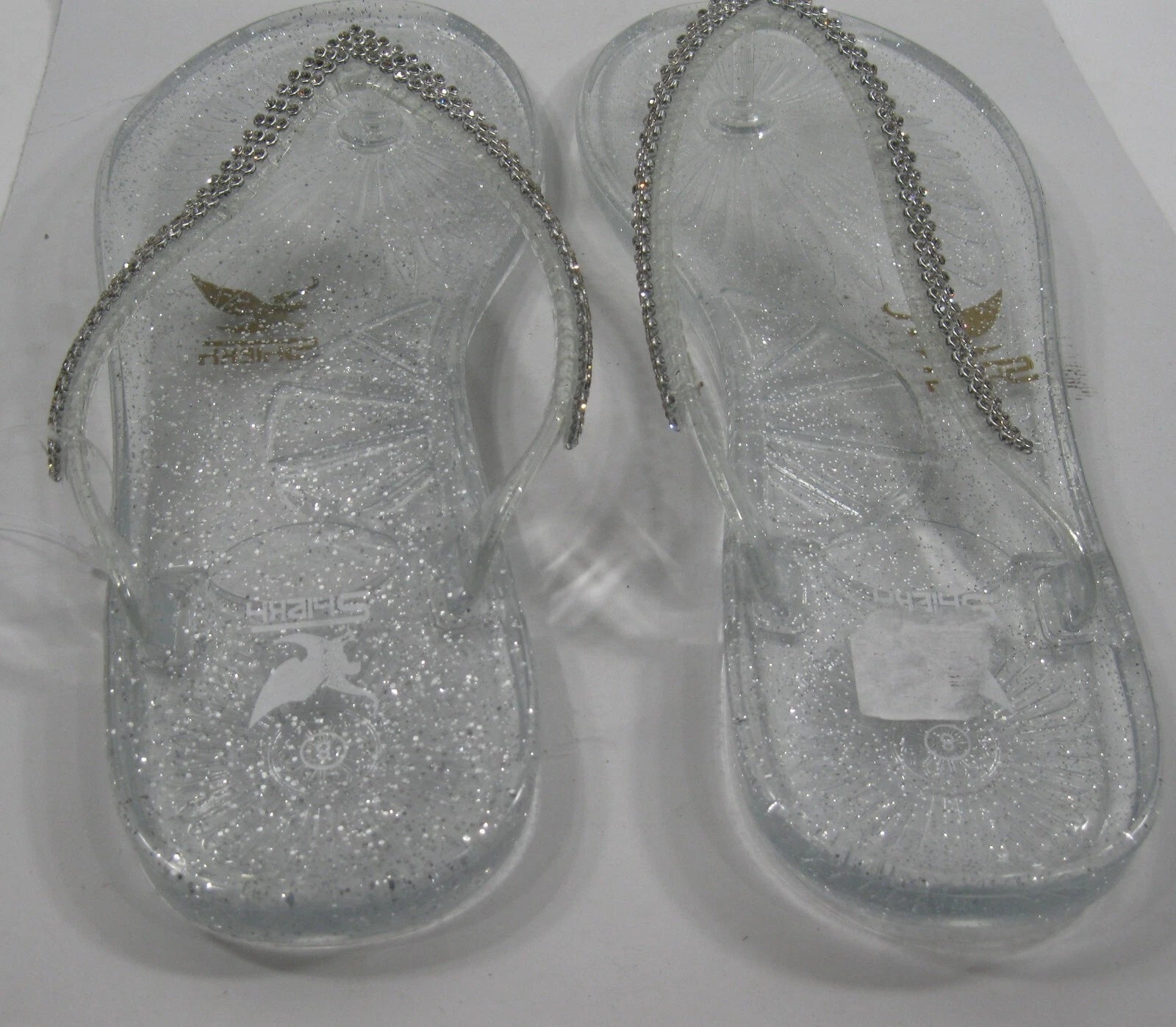 CLEAR   Fashion Jellies Jelly Beach  FLIP FLOP Sandals women Size 7