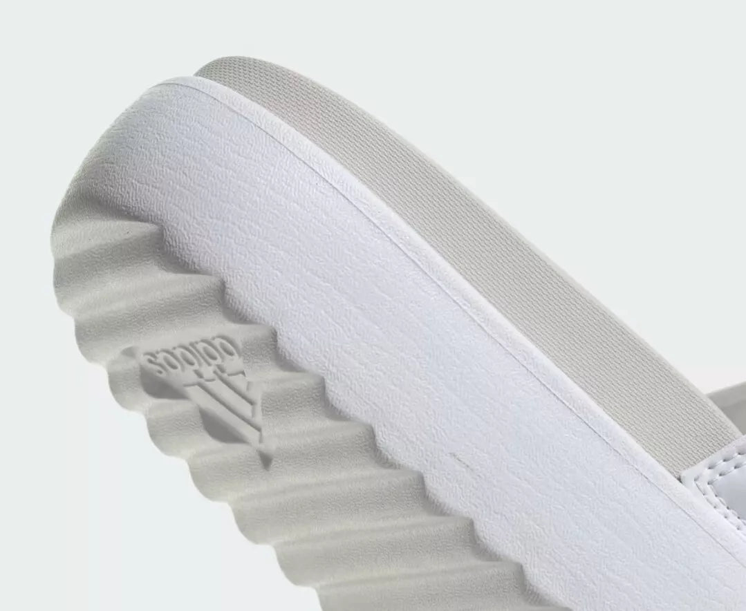 Adidas Adilette Platform Sandal IE9703 White Women's Size 8 M New