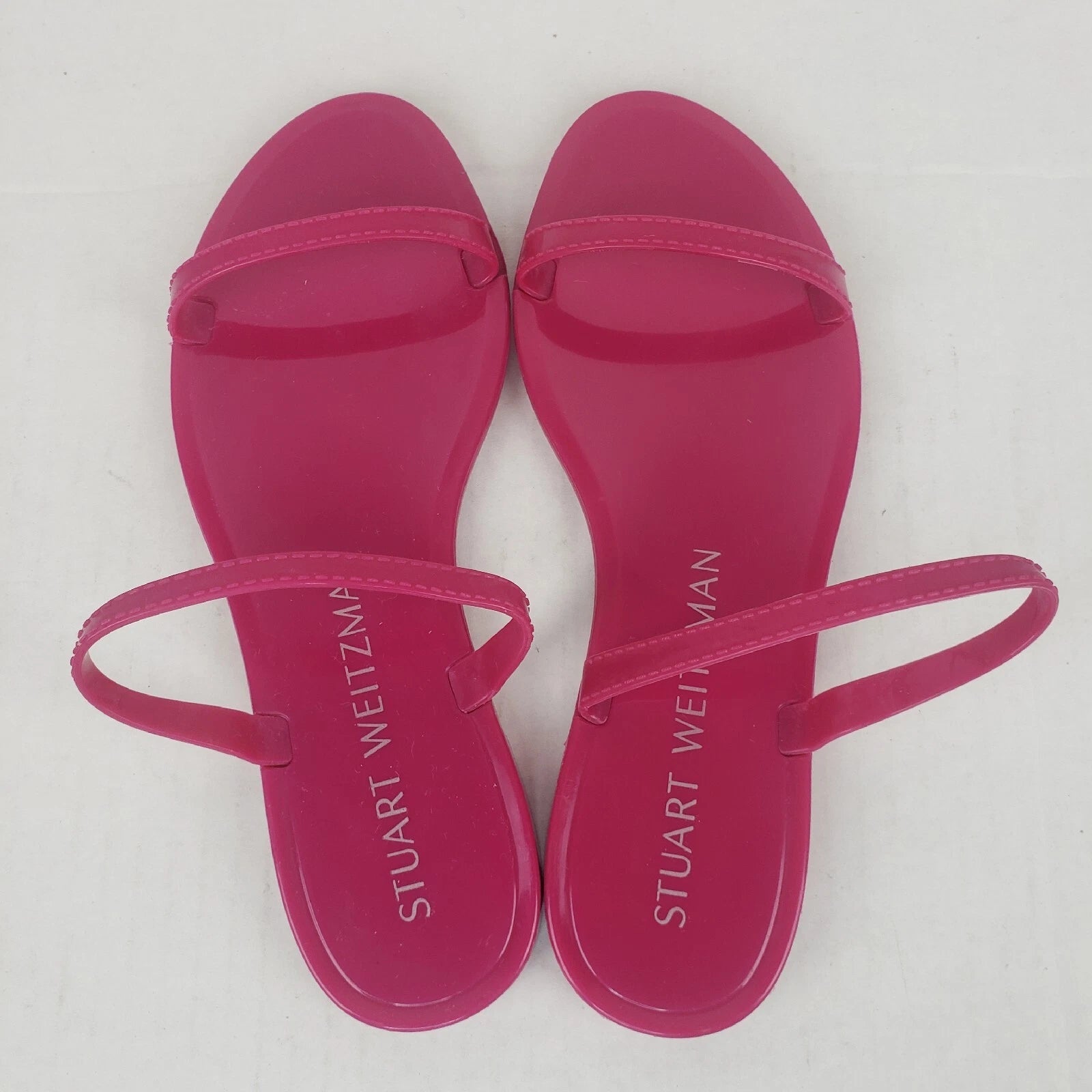 Stuart Weitzman Womens Sawyer Jelly Slide Sandals Pink Size 6 B