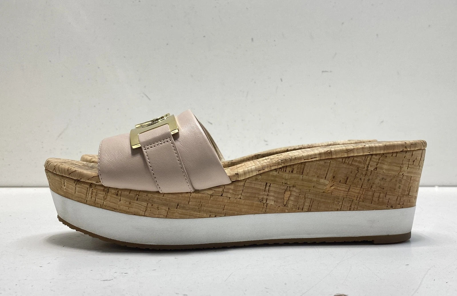 Michael Kors Women's Blush Leather High Heel Platform Sandals Size 9.5