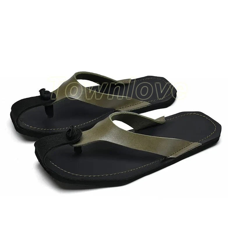 38-47 Plus Size Mens Flip Flops Beach Holiday Sandals Slippers Falt Shoes Summer