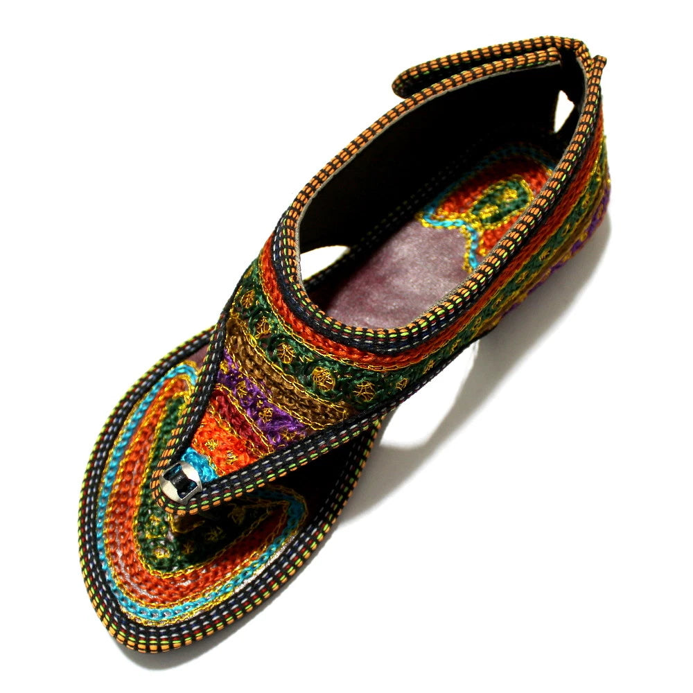 Women mojari sandals traditional Punjabi jutti slipper US style shoes flip flops