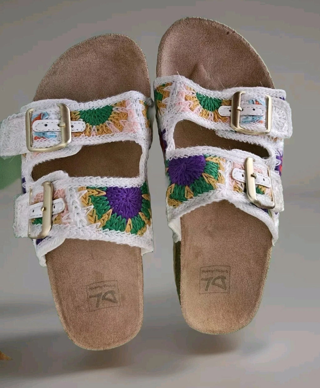 Dirty Laundry Crochet Sandals Women Sz 9 Slip On Shoes Boho Cute Hippie  Flat
