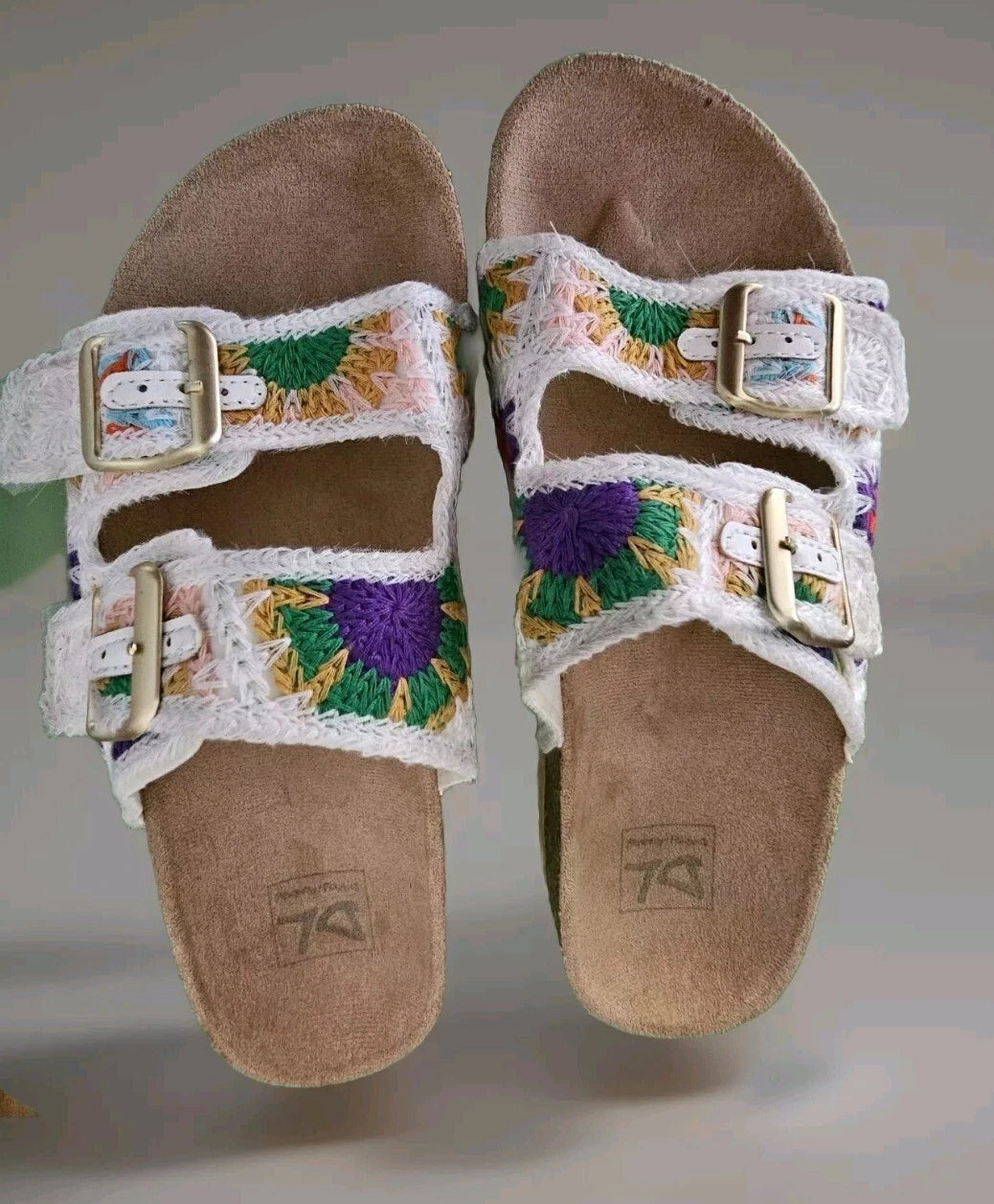 Dirty Laundry Crochet Sandals Women Sz 9 Slip On Shoes Boho Cute Hippie  Flat