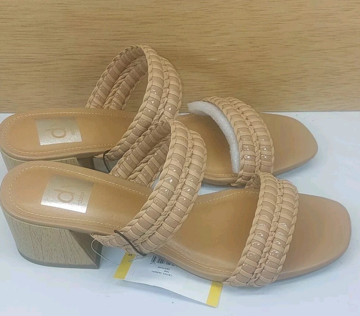 Dolce Vita Womens Style Santana Beige Rope Slide Sandals Shoes Size 8 NIB