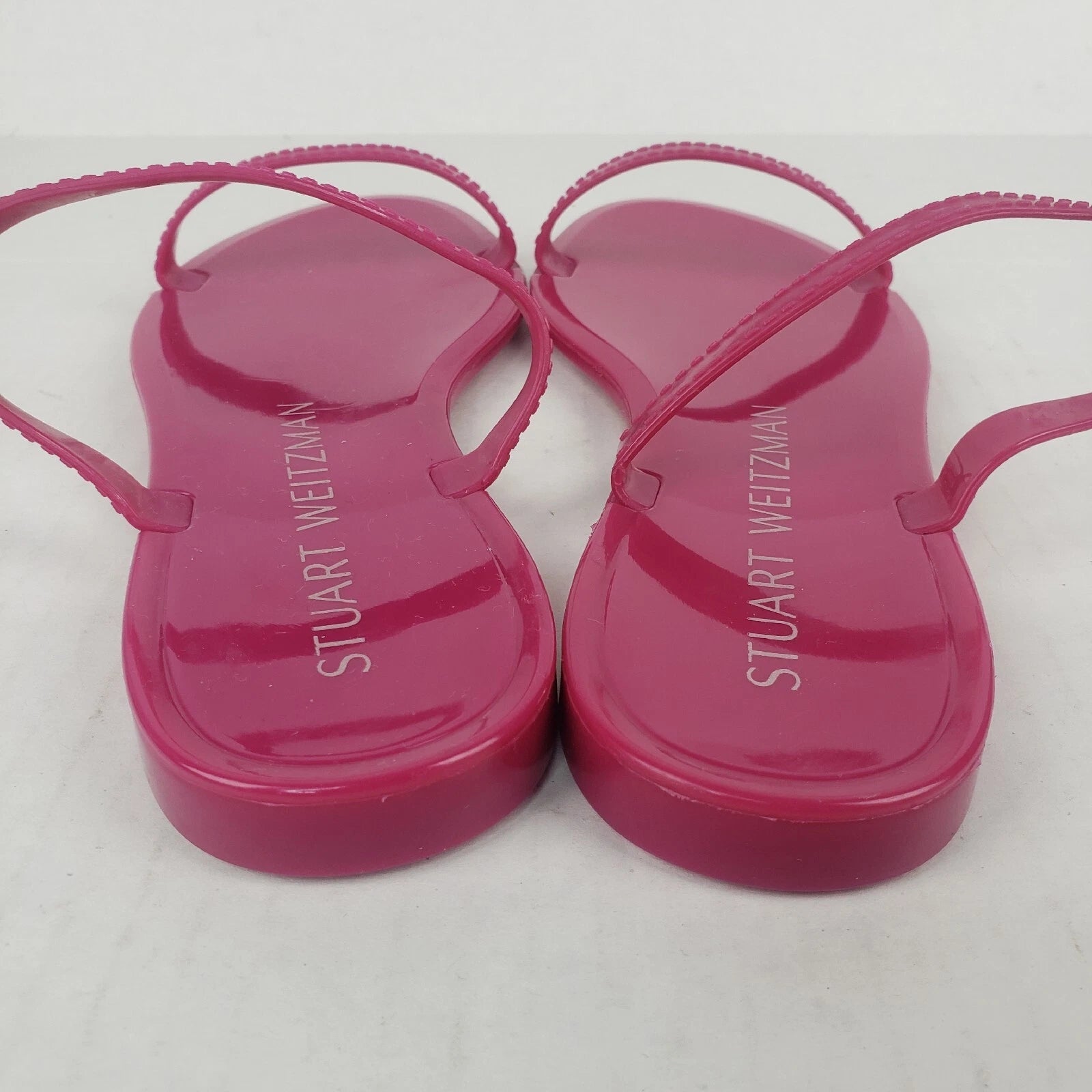 Stuart Weitzman Womens Sawyer Jelly Slide Sandals Pink Size 6 B