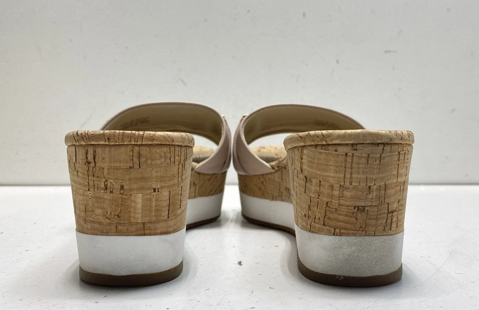 Michael Kors Women's Blush Leather High Heel Platform Sandals Size 9.5