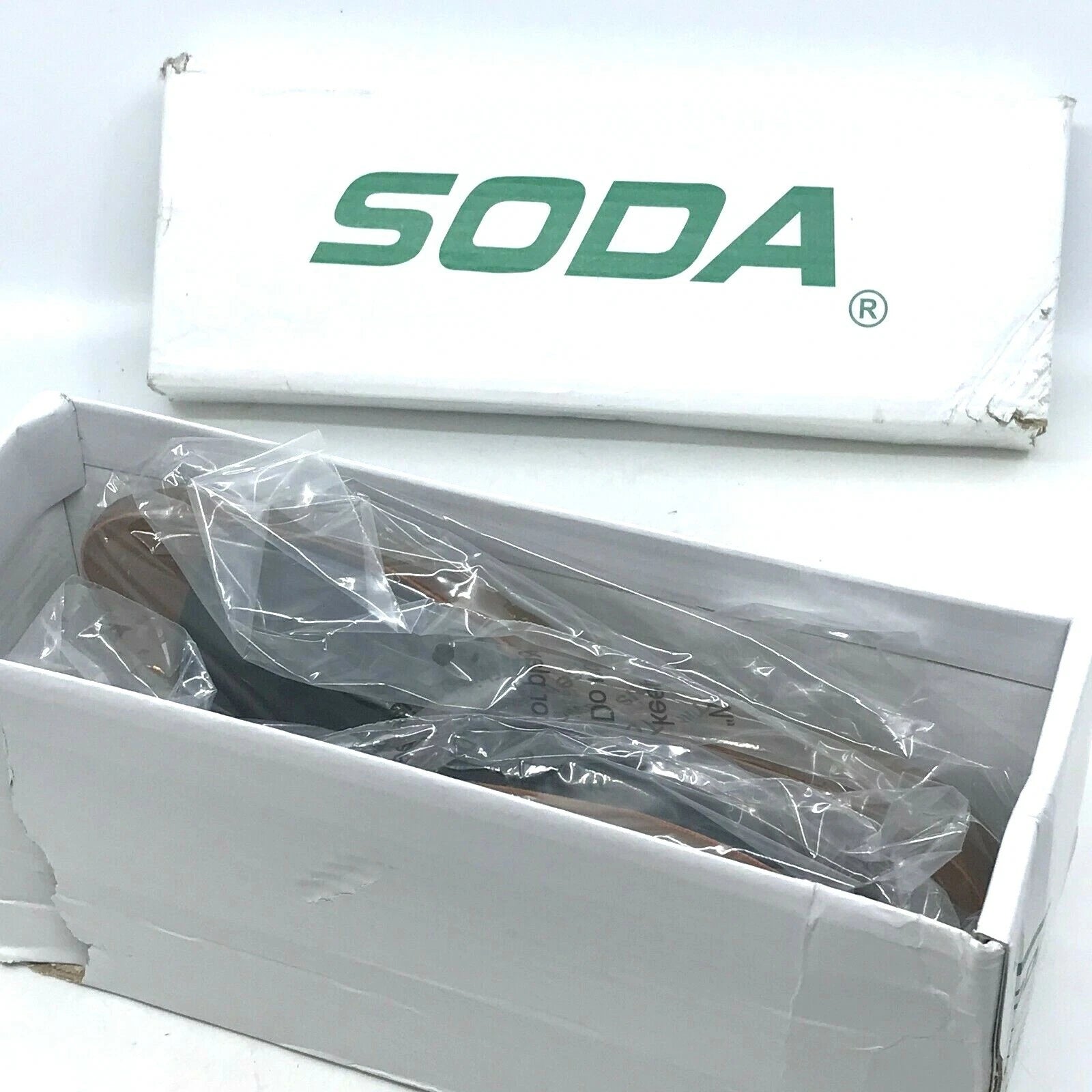 New Women's Slip-On Sandals Slides-Peep Toe- Soda Shoes EFRON-S Size 6  [SX]