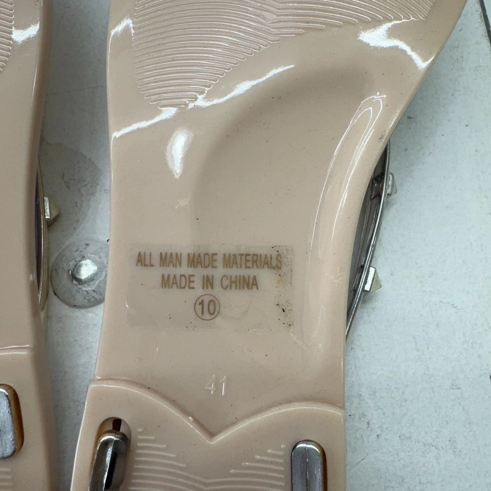 Fashion Nova Nude ‘I’ve Got A Lover’ Sandal Thong Slip Flop Women’s Size 10 *NEW